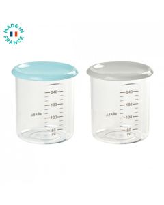 Beaba Set Maxi Portions Plava/Siva 240 ml