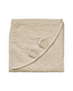 Cam Cam® Towel, Baby, hooded w/ ears - GOTS Almond