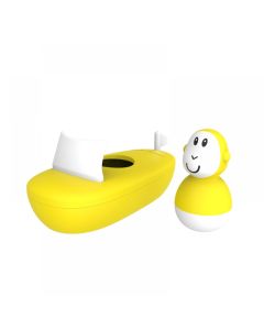 Matchstick Monkey Brodić i igračka za kupanje na ljuljanje - Žuta