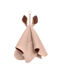 Bibs tješilica Blush muslin/ Woodchuck plush (Blush ring)