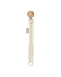 Cam Cam® Pacifier Holder - GOTS Classic Stripes Camel