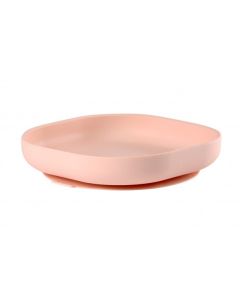 Beaba Silikonski Prianjajući Tanjur Pink