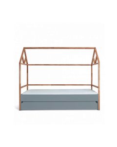 Bellamy Lotta krevet kućica s ladicom 200×90 cm, siva