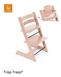 Stokke® Tripp Trapp® Hranilica- Serene Pink Bundle 2