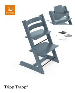 Stokke® Tripp Trapp® Hranilica- Fjord Blue Bundle 3