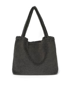 Studio Noos- Dark Grey Teddy Mom Bag