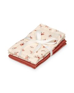 Wash Cloth, 4 pack - GOTS Mix - Berries