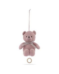 Vanilla Copenhagen Teddy bear with music - Misty Rose