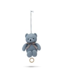 Vanilla Copenhagen Teddy bear with music - Misty Blue