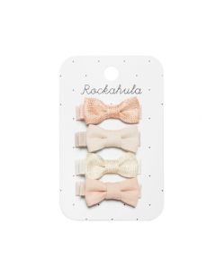Rockahula Špangice za kosu - Flora Linen Mini Bow