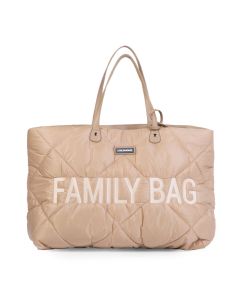 Childhome Torba Family Bag Nursery Bag Puffered Beige