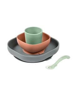 Beaba Silikonski Set za Jelo 4-dijelni Mineral