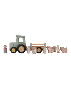 Little Dutch drveni traktor sa prikolicom
