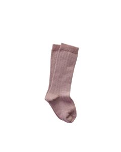 lunilou Knee-high socks rib mauve