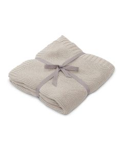 Vanilla Copenhagen Knitted Blanket- Oyster grey