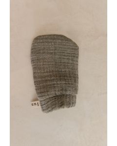 lunilou baby bathing glove covert green