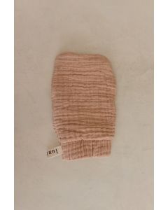 lunilou baby bathing glove maple sugar