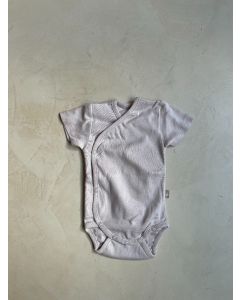 lunilou newborn bodysuit s/s iced latte