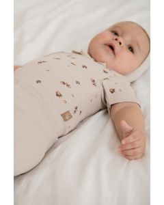 lunilou newborn bodysuit s/s acorn