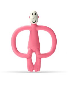 Matchstick Monkey Grizalo sa masažnom zubnom četkicom - Roza