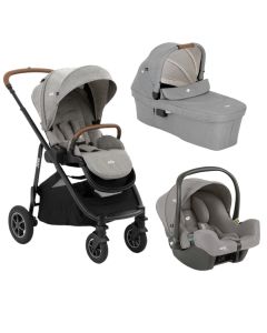 Joie™  kolica 3u1 Versatrax + košara Ramble XL + i-Snug 2 autosjedalica - Pebble