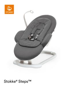 Stokke® Steps™ Bouncer- Deep Grey White Chassis