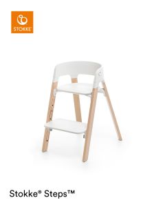 Stokke® Steps™ Chair- White/ Natural