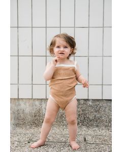lunilou French terry towel baby body indian tan