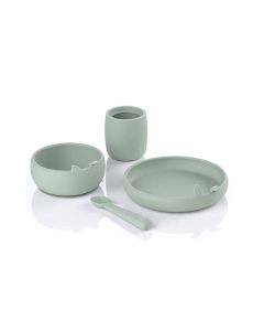 JANE Silikonski set za hranjenje od 4 dijela, Mint