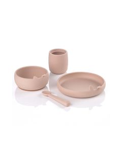 JANE Silikonski set za hranjenje od 4 dijela, Pale