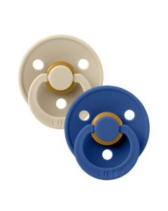BIBS Colour dude (okrugle) 0+mj– Vanilla/Cornflower