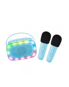 Lalarma party karaoke set sa 2 mikrofona - Plava