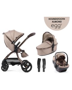 egg3® dječja kolica 3u1 - Special Edition Houndstooth Almond 