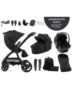 egg3® dječja kolica 12u1 - Special Edition Houndstooth Black