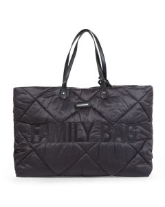 Childhome Torba Family Bag Nursery Bag - Puffered - Black