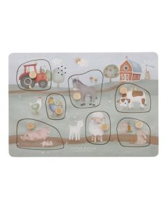 Little Dutch Drvene puzzle sa zvukom Little Farm