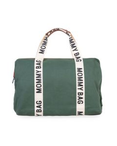 Childhome Torba Mommy Bag Signature Canvas Green