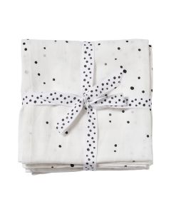 Done by Deer - Komplet tetra pelena - Dreamy dots,white