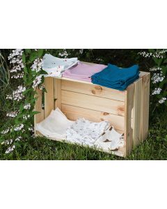 Baby Natur MINI Tetra pelene set 3kom, Grančice+Krem+Plava