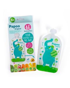 PETITE&MARS Papoo Original Elephant baby pouch set, 6 pcs