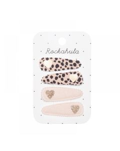 Rockahula Set špangica za kosu - Leopard Heart Fabric