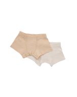luniloun boxershorts boys stripes sand/off white 2 pack 92/98