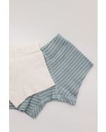 luniloun boxershorts boys stripes silver blue/ off white 2 pack 128/134