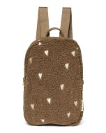 Studio Noos- Brown Teddy Hearts Mini Backpack