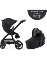 egg3® dječja kolica 2u1 - Special Edition Houndstooth Black