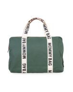 Childhome Torba Mommy Bag Signature Canvas Green