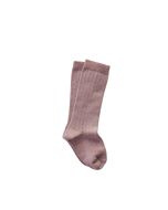 lunilou Knee-high socks rib mauve