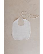 lunilou muslin baby bib off white