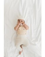 lunilou newborn bonnet off white
