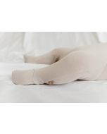 lunilou newborn footed tights iced latte